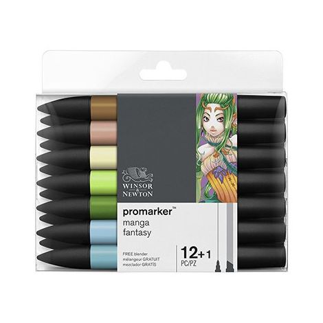 Zestaw Promarkerów Winsor&Newton, 13szt Manga Fantasy